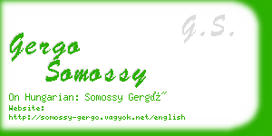 gergo somossy business card